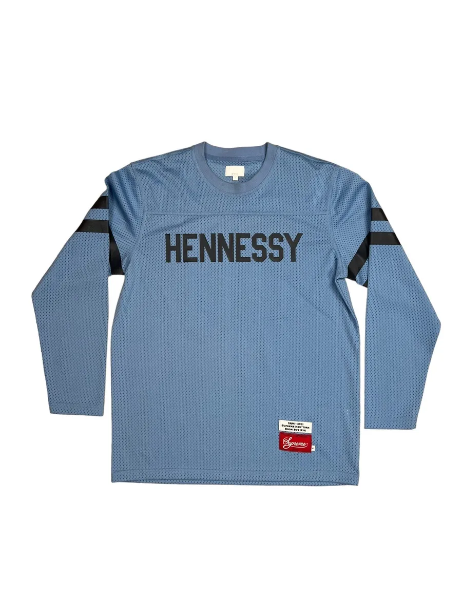 Supreme F/W 11 Hennessy Long Sleeve Jersey Large RARE Blue