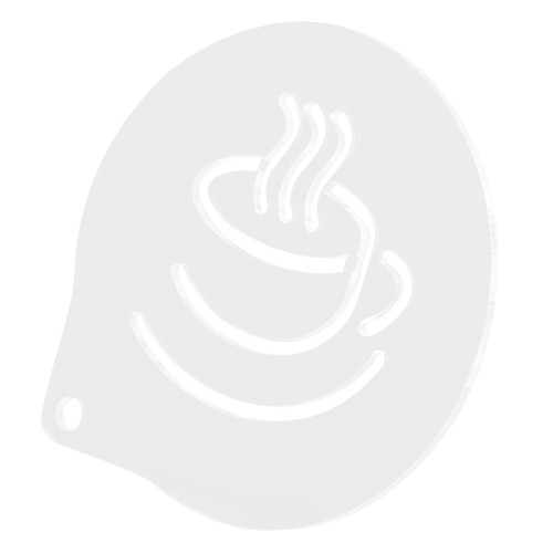 Set of 3 Kaffee-Latte-Form Praktische Kaffeestellen Schablonen Für - Zdjęcie 11 z 12