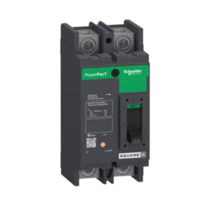 QDP22080TM - Square D PowerPact Q 80A 2-Pole 240VAC 25kAIC Bolt-On Molded Case C