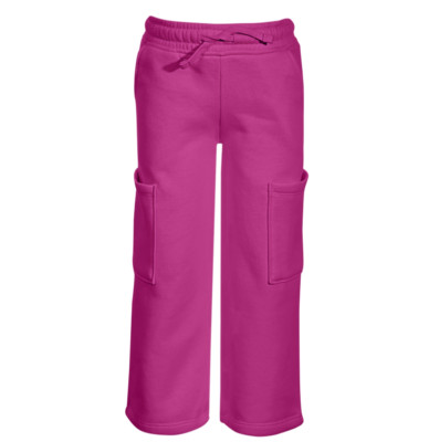Epic Threads Little Girls Fleece Cropped Wide-Leg Pants Petunia Pink Size 6