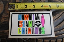 HIC HAWAIIAN ISLAND CREATIONS Surfboards Neon Vintage 80's Surfing STICKER