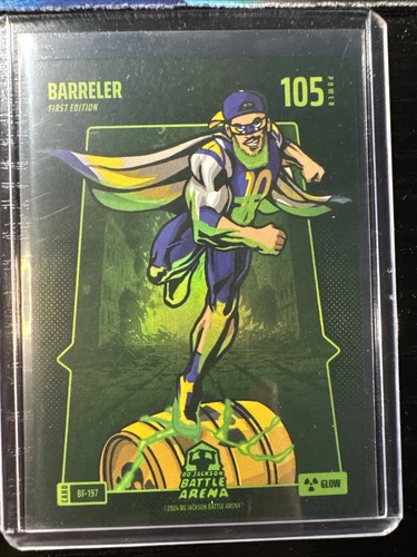 Bo Jackson Battle Arena Battlefoil Glow Barreler #BF-197 Copper Kupp SP 