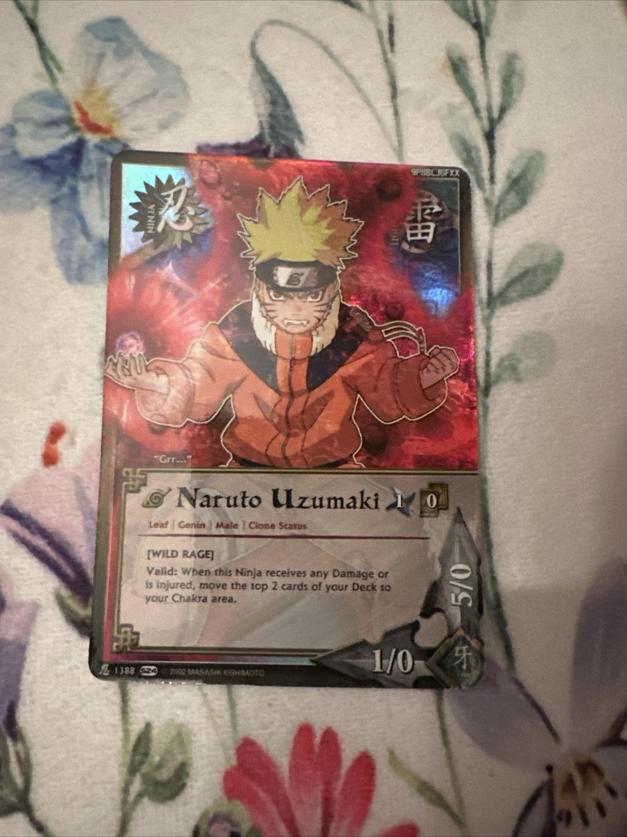 Naruto CCG - Naruto Uzumaki Wild Rage 1388 - FOIL - 2002 PROMO | eBay