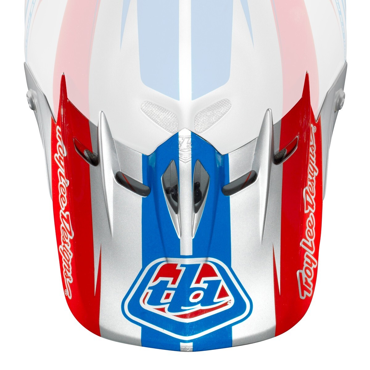 Troy Lee Designs TLD D2 Helmet Replacement Visor Peak Delta Silver