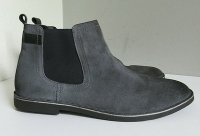 mens blue suede chelsea boots uk