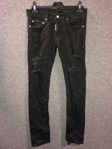 Dsquared2 Distressed Cool Guy Slim Jeans Czarne Rozmiar 42 TD102 AA 11 - Zdjęcie 1 z 6