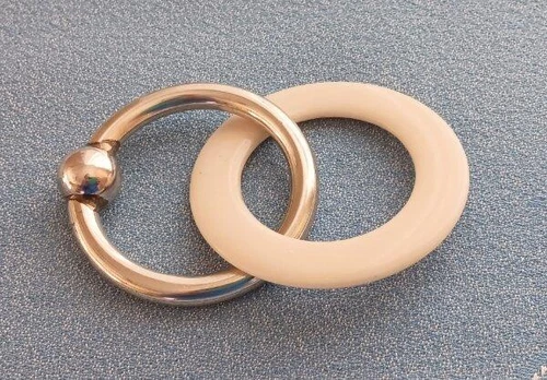 Vintage Lunt Sterling Silver Baby Rattle Bead Ball #1171