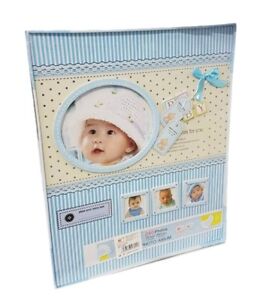 Album Foto Baby Neonato Regalo Bambino Maschietto Azzurro 240 Fotografie Dfh Ebay