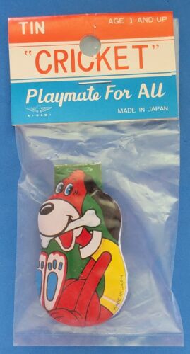 Vintage Toy Clicker Noise Makers (NEW OLD STOCK JAPAN) DOG AND BONE - Picture 1 of 4