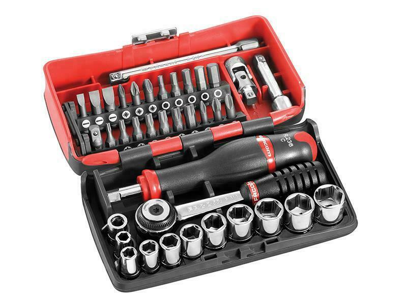 Facom R2Nano Socket Set Of 38 Metric 1/4In Drive FCMR2NANO