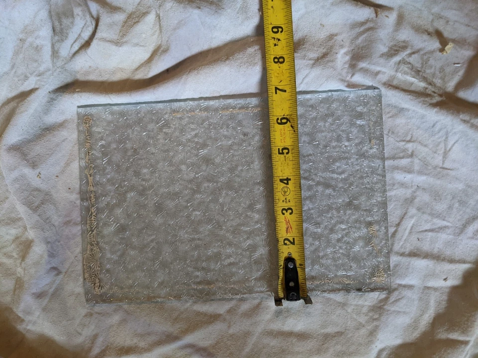 Флорентийское текстурированное конфиденциальное стекло 6x10 старое 1 шт. винтажное одиночное - Изображение 3 из 4