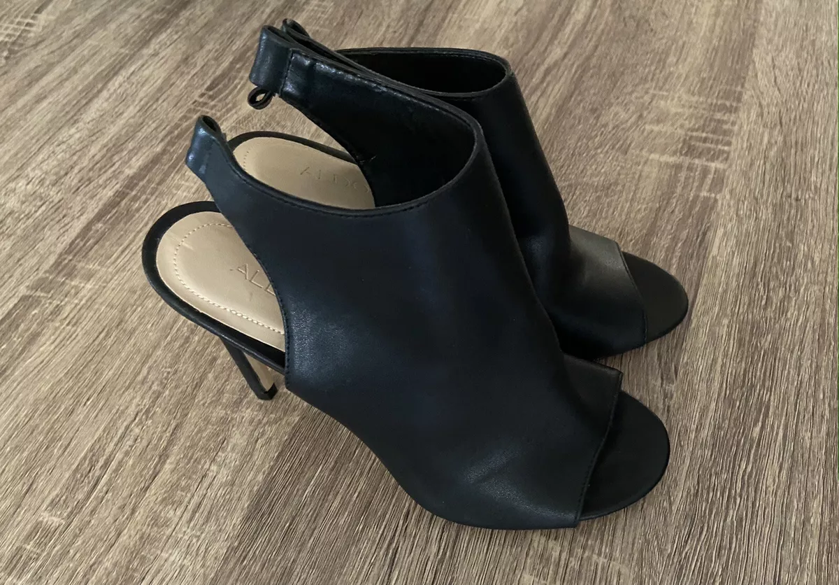 Aldo Black High Heels Womens Size 6 1 2 missing Back Strap eBay