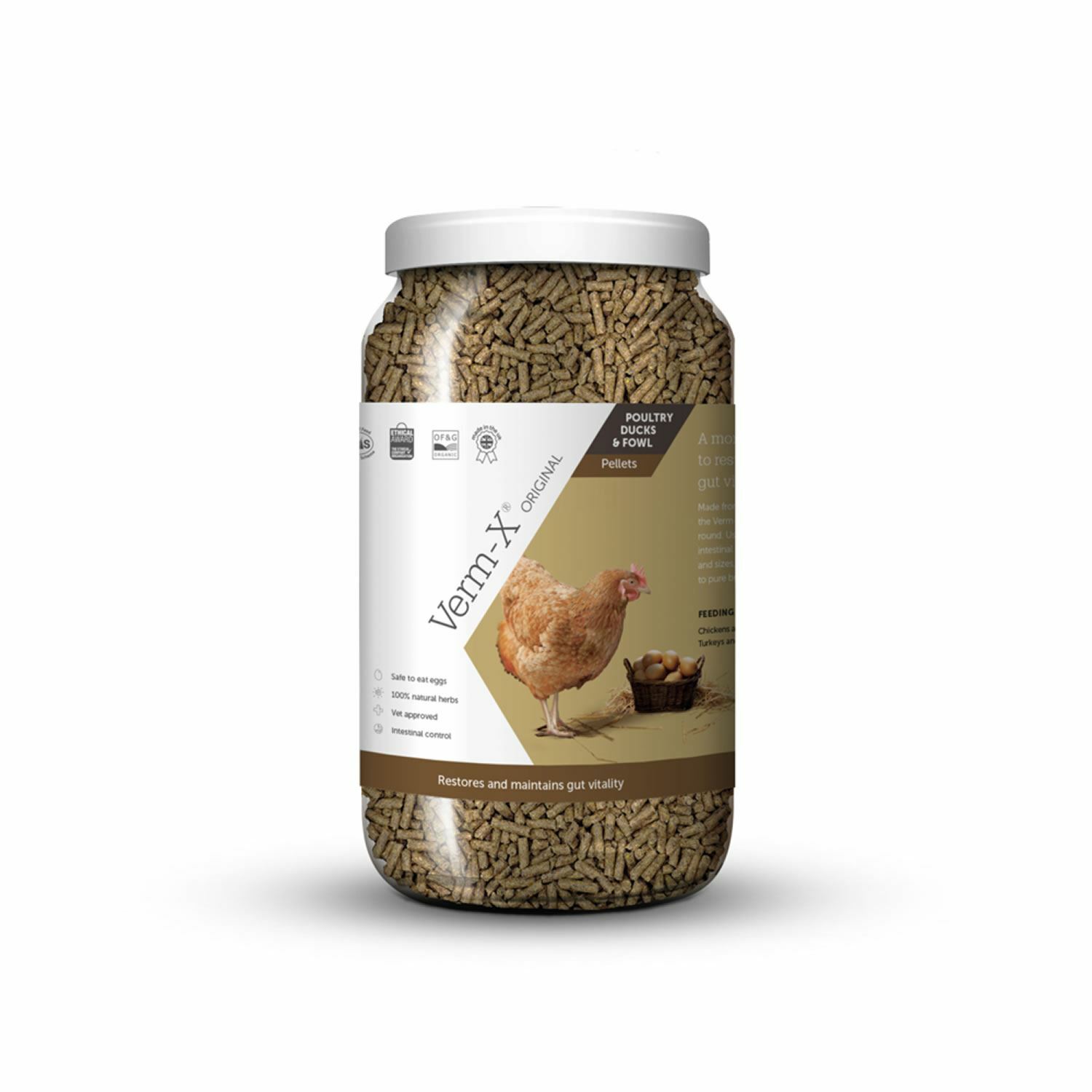 Verm-X Herbal Pellets For Poultry 1.5 Kg Tub