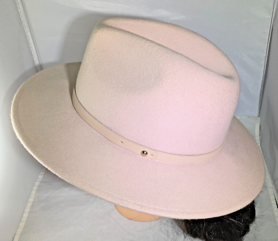 Free people 100% wool fall fedora Western‎ hat one size beige pink Free People Women main image 2