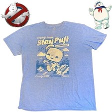 Ghostbusters Stay Puft Marshmallow Man 1984 Men's XL T-Shirt Ghost Cartoon
