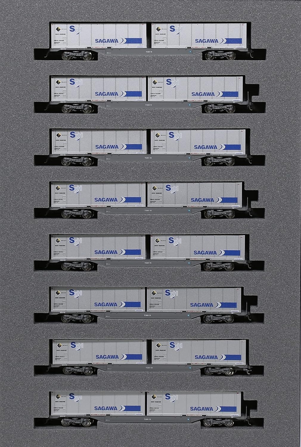 KATO N Gauge Series M250 Super Rail Cargo w/Container Add-On Set B 8-Car 10-1723