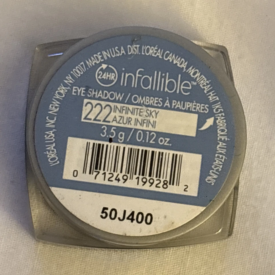 (5) L'Oreal Infallible 24HR Eye Shadow Infinity Sky #222 0.12oz Discontinued HTF - Image 4 of 4
