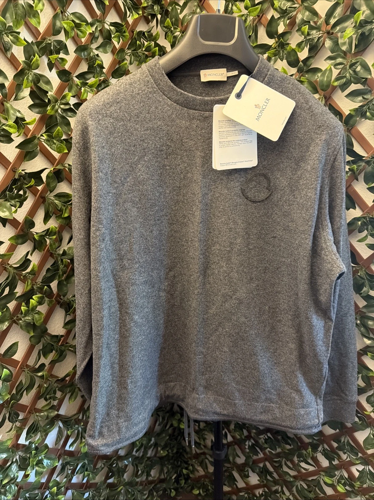 Moncler — MONCLER MAGLIA GIROCOLLO sweatshirt Crewneck Virgin Wool Size XXL