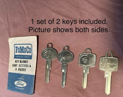 MERCURY Vintage Key Blank Set NOS OEM Monterey Comet Meteor S-55 Marauder 64 63