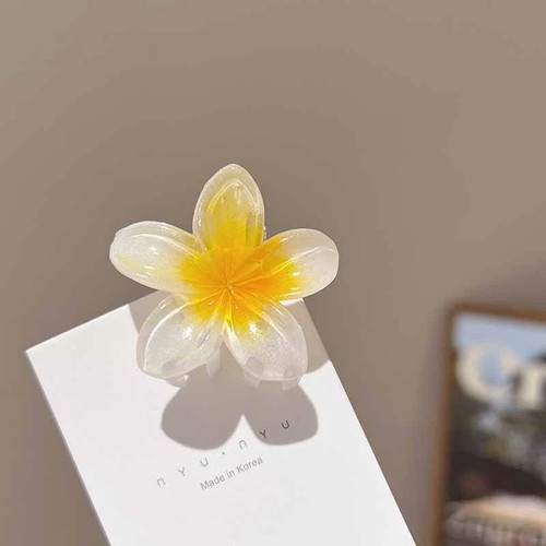 6Pcs Hawaiian Gradient Flower Hair Claw Clips Small Fashion Hair Accessories UK - Picture 5 of 21