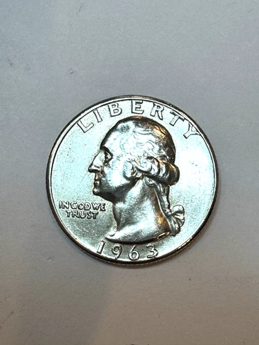 1963 (P) Washington Quarter 90% Silver - Extra Fine