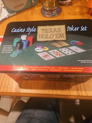 Casino Style Texas Hold Em Poker Set (Open Box, Never Used)