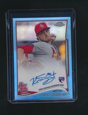 KEVIN SIEGRIST 2014 TOPPS CHROME BLUE RC AUTO REFRACTOR 160/199 #81