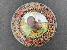 Wedgwood Pottery Turkey Plate Formosa Etruria A4390 W26cm Circa 1903