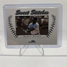 2003 Fleer Baseball card #7 Barry Bonds Giants Sweet Stitches