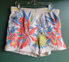 Vtg 40s Duke Kahanamoku Hawaii RAYON Swim Trunks Shorts Beach Mens 36-42 USA