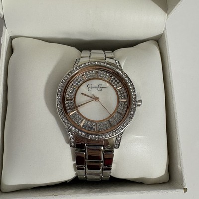 Jessica Simpson Watch Silver Crystal Rose Gold JS0022SL | eBay display picture 2