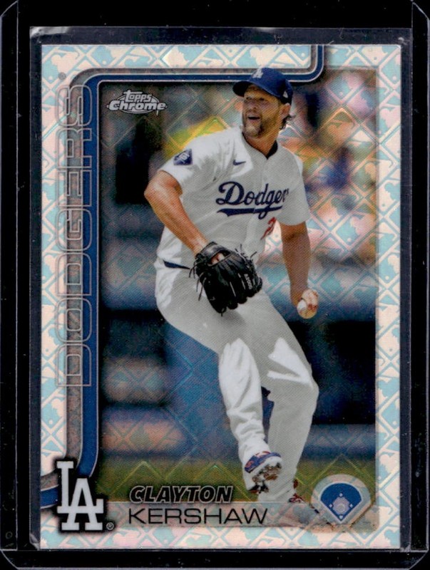 2025 Topps Chrome LogoFractor Clayton Kershaw #88 Dodgers