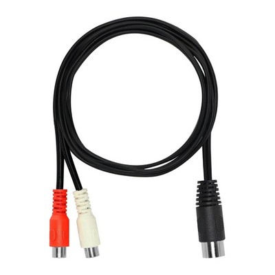 Din 5 Pin to RCA Cable 5-Pin Din Male to 2 RCA Phono Female Plugs Aud