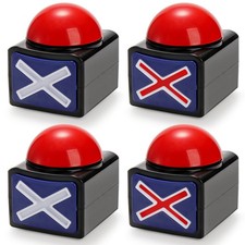 4 Pack Game Answer Buzzers, Answer Button Props for Game Show, Trivia Quiz Go...