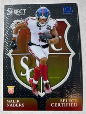 2024 Panini Select Malik Nabers #6 Certified Rookies RC Giants