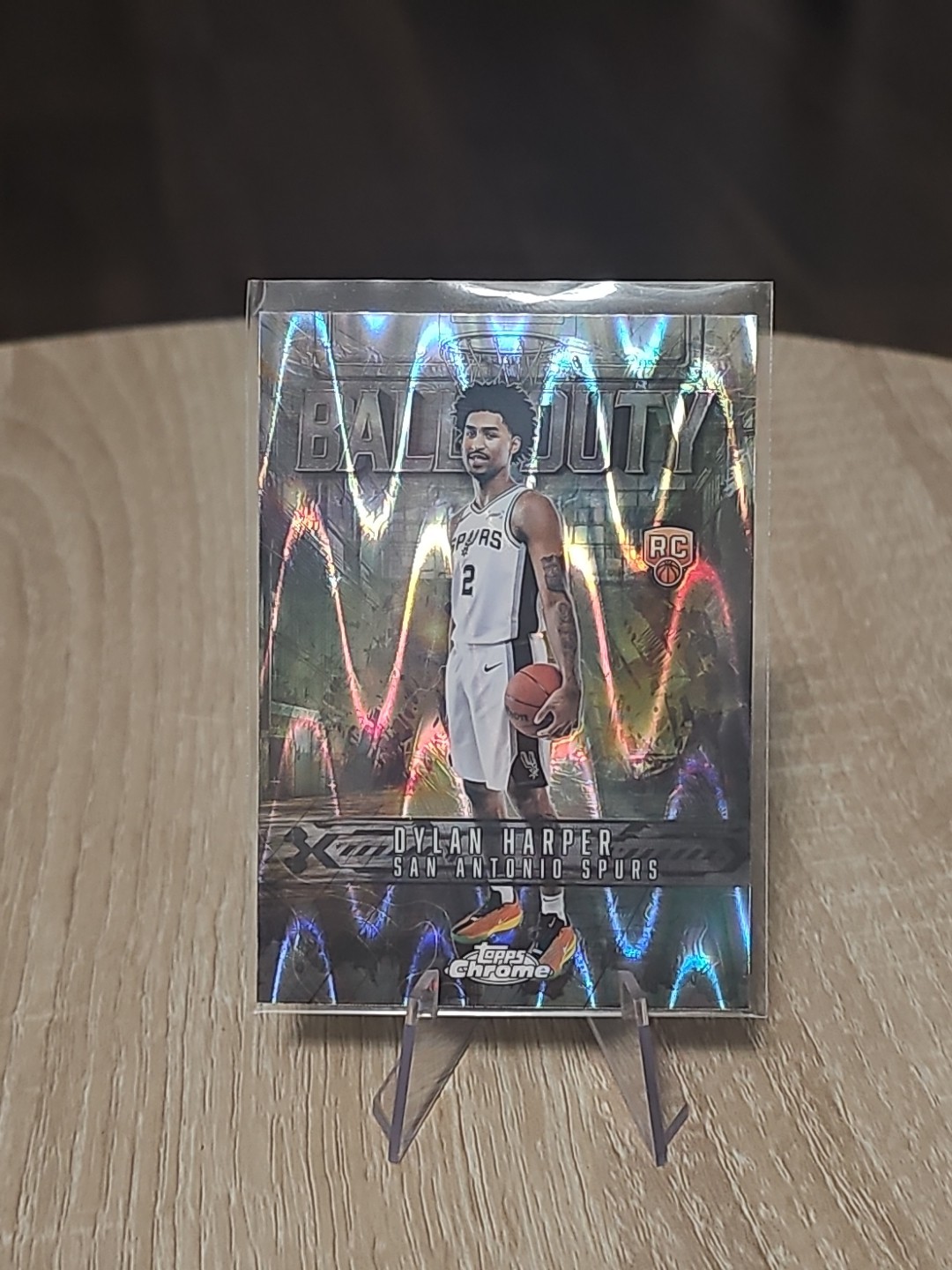 2025-2026 Topps Chrome Dylan Harper Ball of Duty Raywave Refractor RC