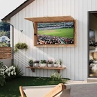 Outdoor TV Enclosure TV Cover with Adjustable Mount Fold-Up Door for 44-55 in TV