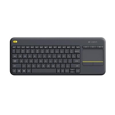 Tastatur Logitech K400 Plus Wireless Touch Keyboard schwarz USB german kabellose