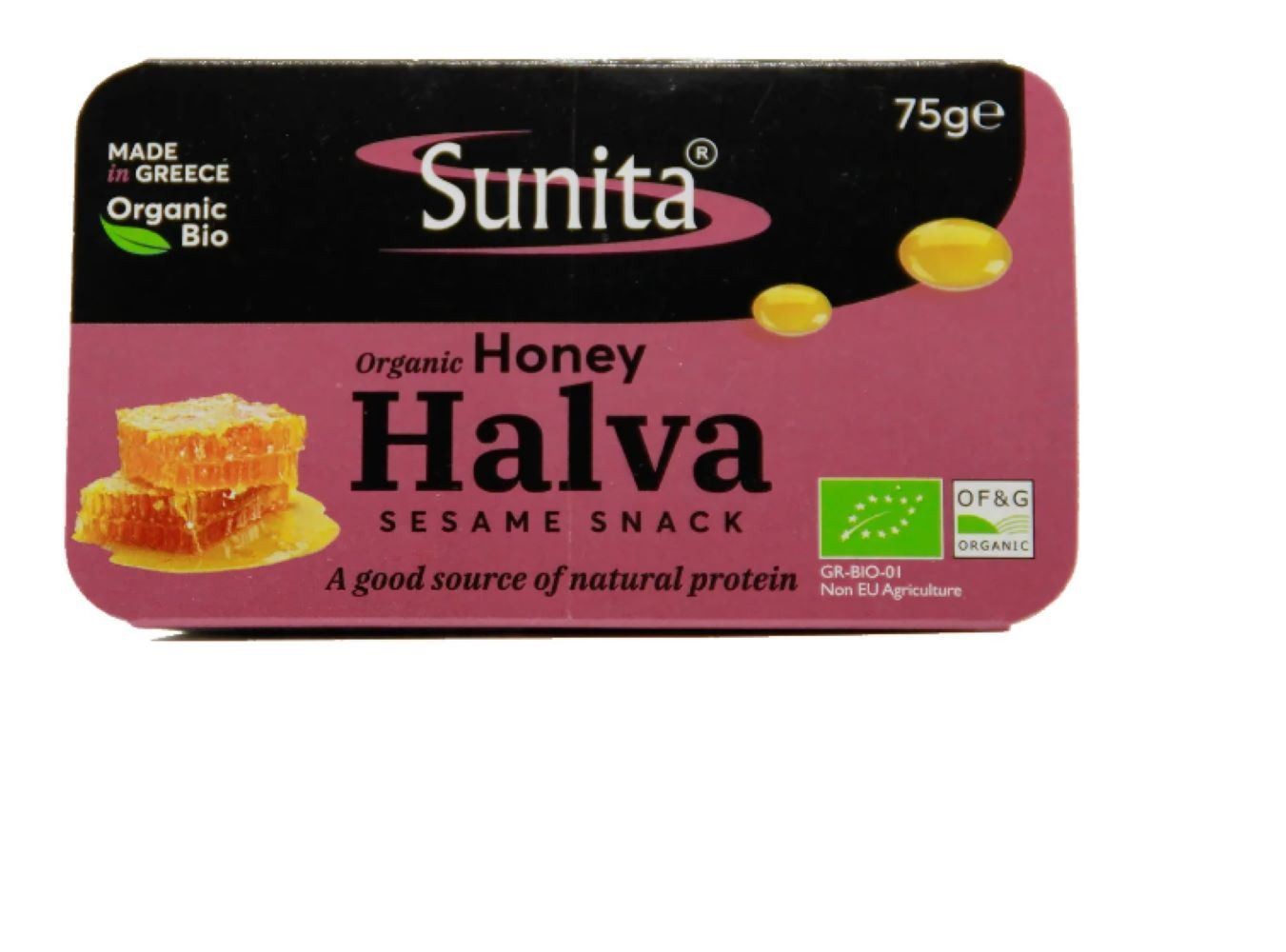 Sunita Plain Honey Halva 75g - 4 Pack