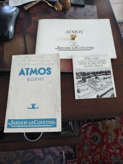 Original Front Door TAB Atmos Clock Including authentic Paperwork Atmos Clocks