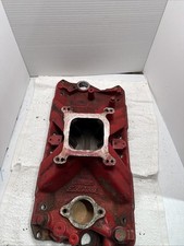 Edelbrock Torker Intake Manifold 2725 Small Block Chevy Aluminum  Oil Spout
