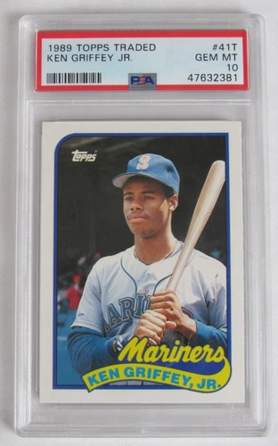 1989 Topps Traded #41T Ken Griffey JR RC Rookie PSA 10 Y352