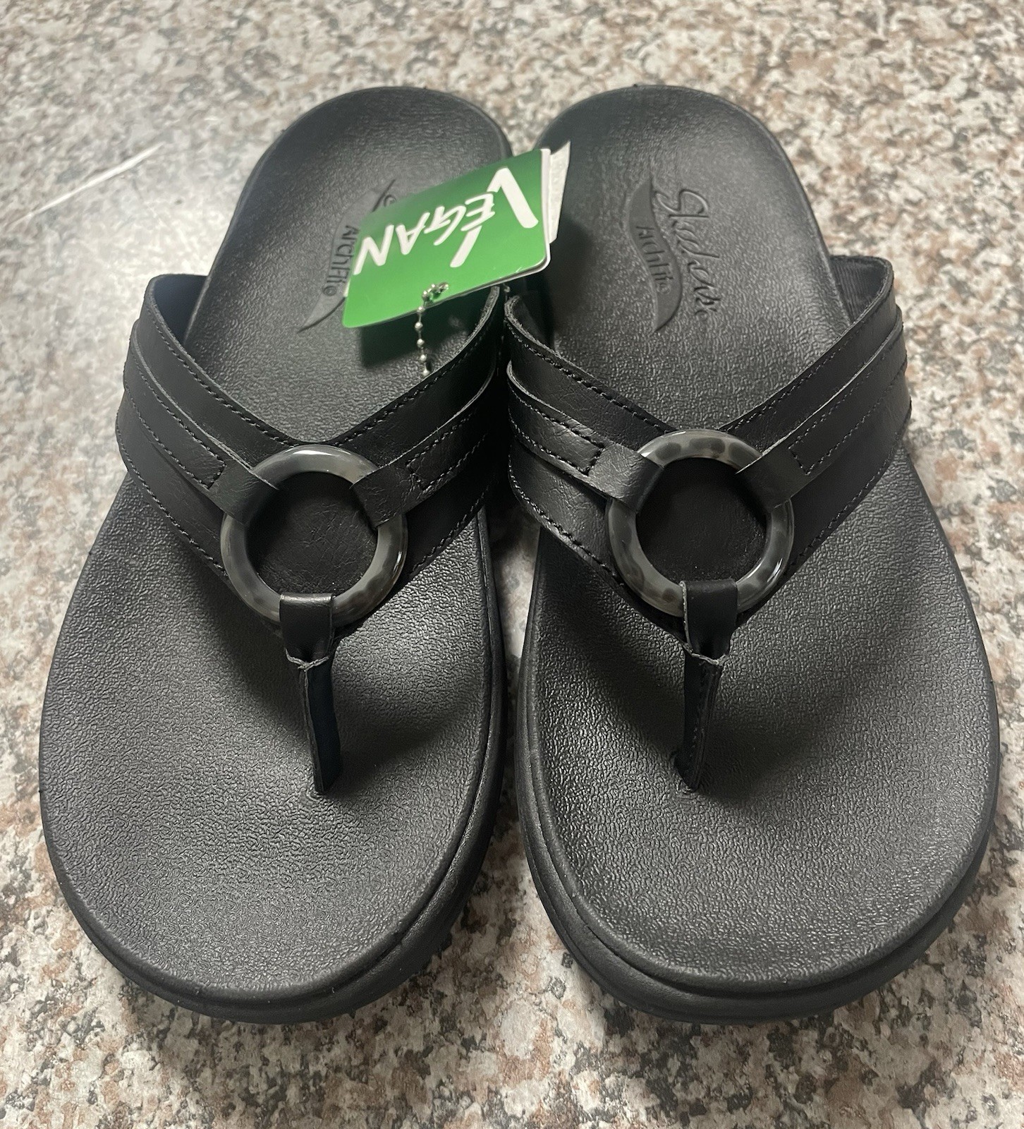 Skechers Arch Fit Meditation -  Sail Home Vegan Sandals Women’s Size 5 * NEW!!