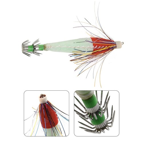 Hameçons Pour Calmars Appâts De Pêche Pratique Pêche En Plein Air 1pc 6g - Photo 7/12