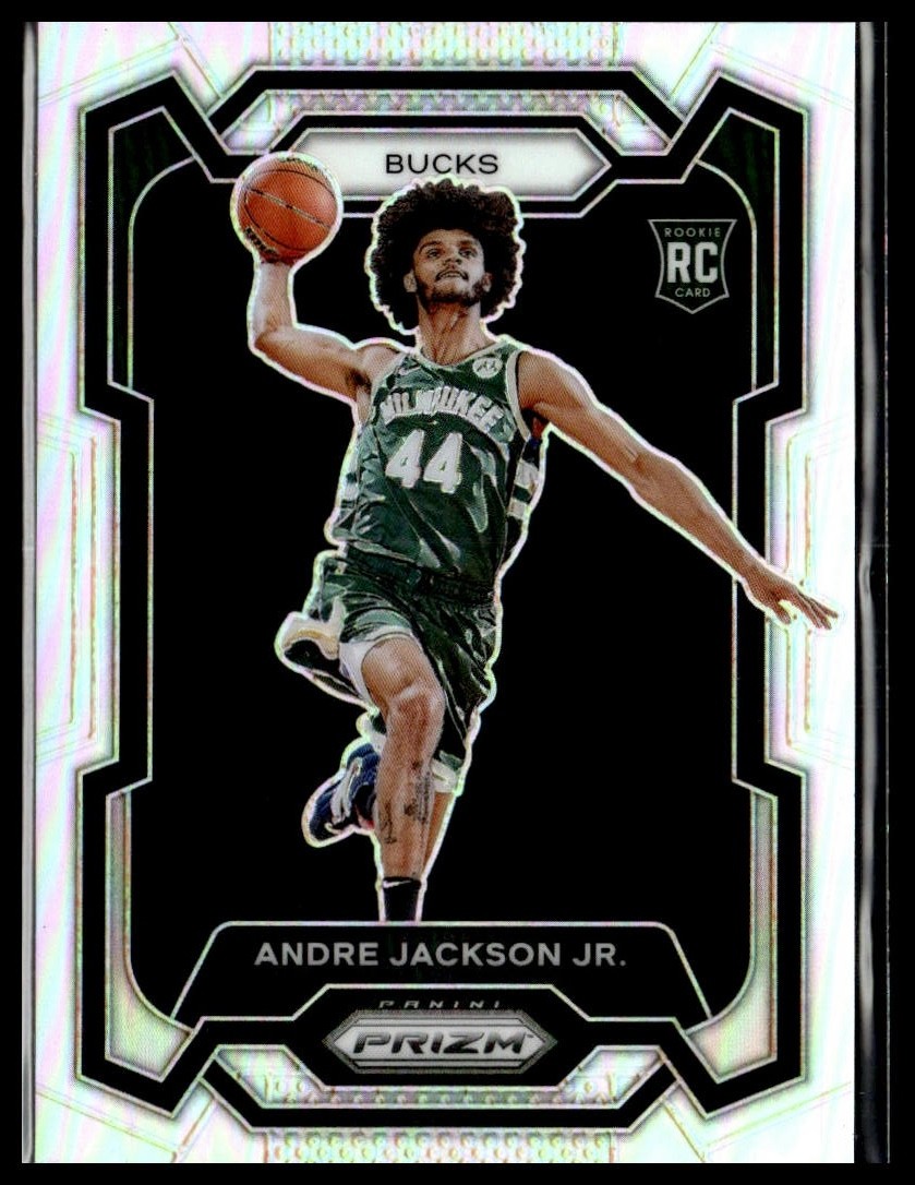 2023-24 Panini Prizm 131 Andre Jackson Jr. Milwaukee Bucks RC Silver Prizm
