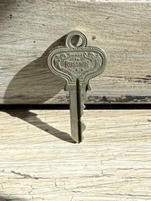 Antique Russwin Key, Made By Carl Jarl Of Omaha, Nebraska, Rare!