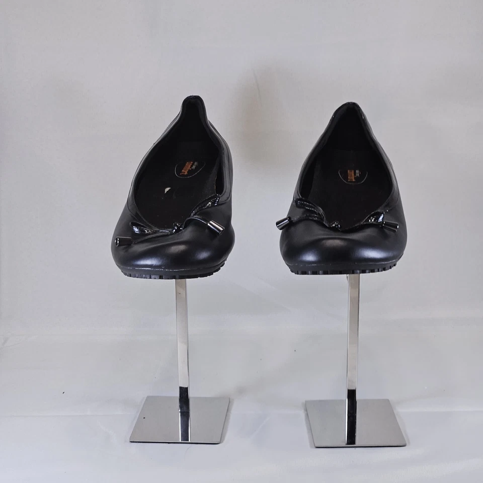 Zapato de vestir SafeTstep para mujer negro antideslizante ballet plano con arco talla 12 Foto 2 de 4