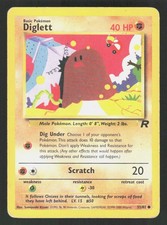 Pokemon Diglett 52/82 Unlimited Common Team Rocket (MP)