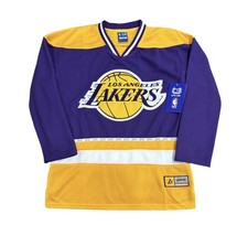 Los Angeles Lakers Ultra Game Hockey Jersey Youth Size 14-16New Embroidered Logo
