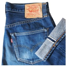 Levi's 501XX Selvedge Jeans Made in USA Valencia 555 W34 Denim Pants F/S